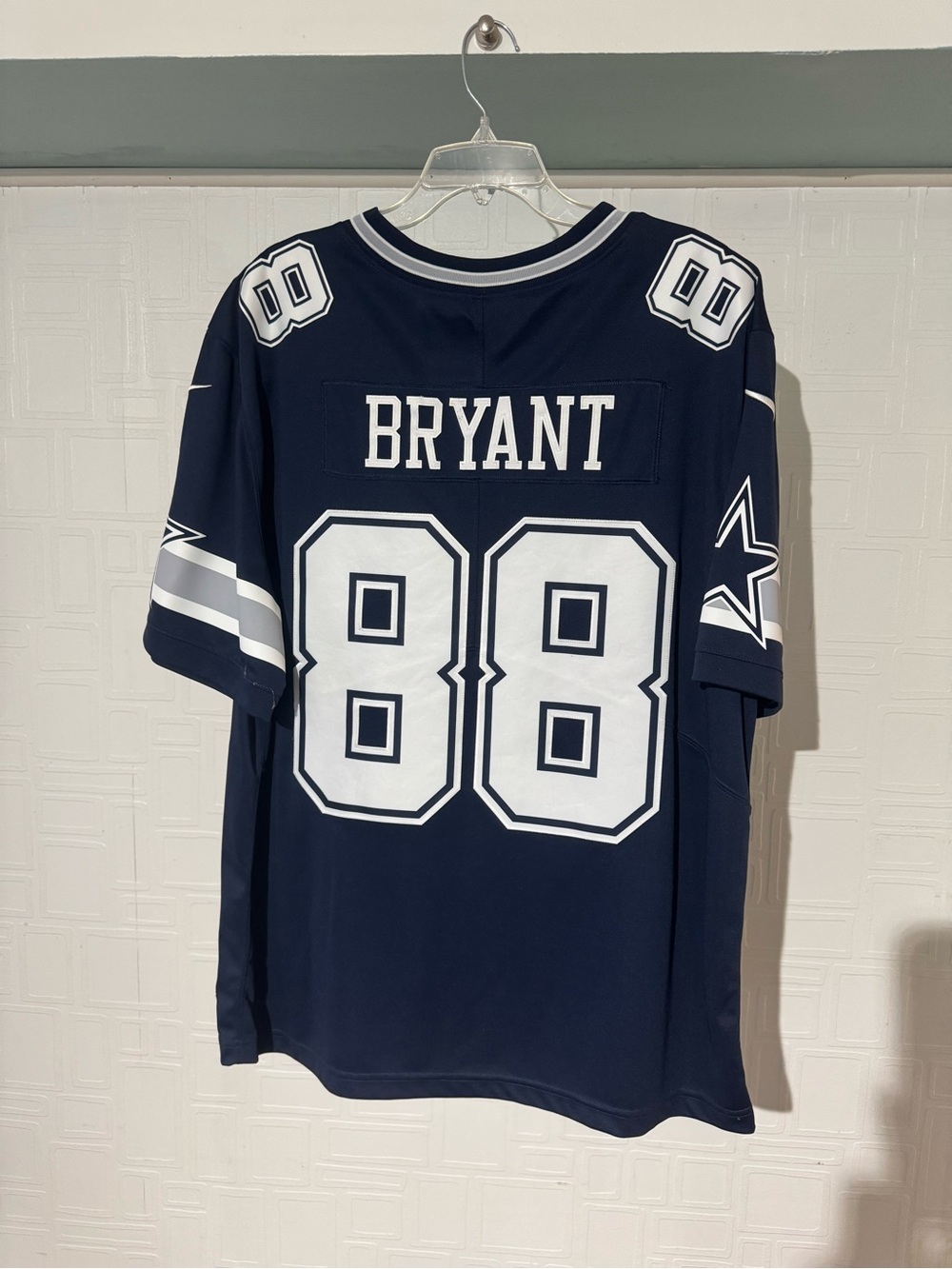 Nike Navy and White #88 Football Jersey - Picture 2 of 2